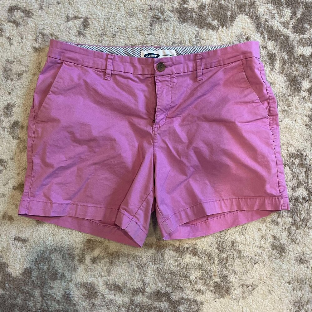 Old Navy pink size 10 twill shorts 5" inseam